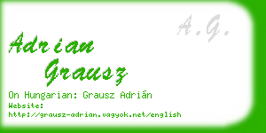 adrian grausz business card